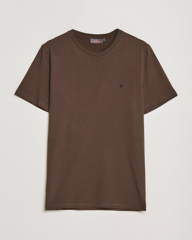Men | T-Shirts | Morris | James Crew Neck T-shirt Dark Brown