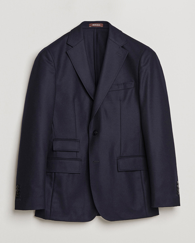 Men | Clothing | Morris Heritage | Keith Flannel Suit Blazer Navy