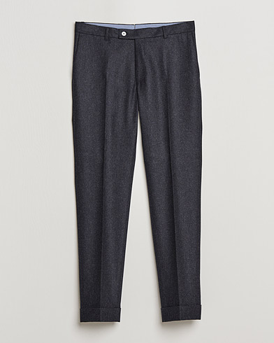 Men | Trousers | Morris Heritage | Jack Flannel Suit Trousers Grey