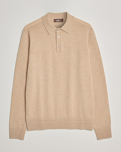 Men | Sweaters & Knitwear | Morris Heritage | Dalton Wool/Cashmere Polo Camel