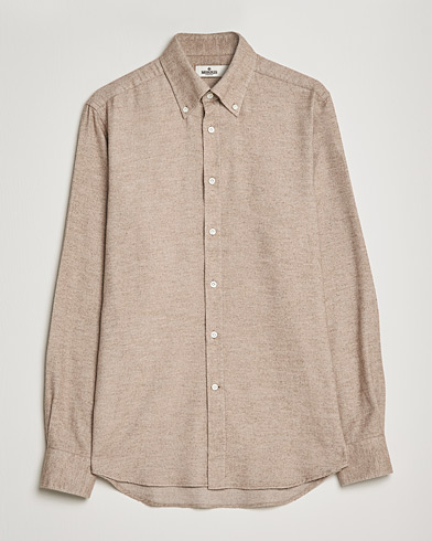 Men |  | Morris Heritage | Button Down Flannel Shirt Brown
