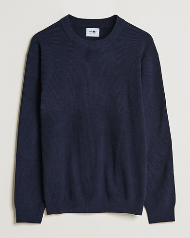 Men | Sweaters & Knitwear | NN07 | Danny Ribbed Knitted Sweater Navy