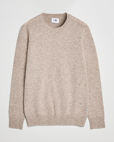Men | Sweaters & Knitwear | NN07 | Nathan Brushed Crew Neck Khaki