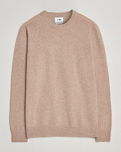 Men | Sweaters & Knitwear | NN07 | Edward Lambswool Crew Neck Pullover Khaki