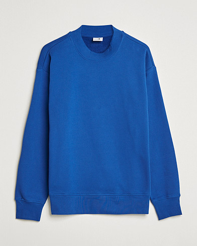 Men | Sweaters & Knitwear | NN07 | Briggs Mock Neck Jersey Sweatshirt Cobolt Blue