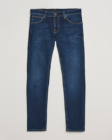 Men | Jeans | Nudie Jeans | Tight Terry Organic Jeans Dark Steel
