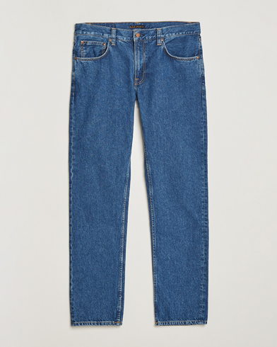 Men | Straight leg | Nudie Jeans | Gritty Jackson Organic Jeans 90's Stone Blue