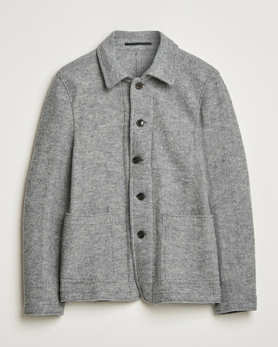 Men | Wool Blazers | Tiger of Sweden | Gio Knitted Wool Blazer Light Grey
