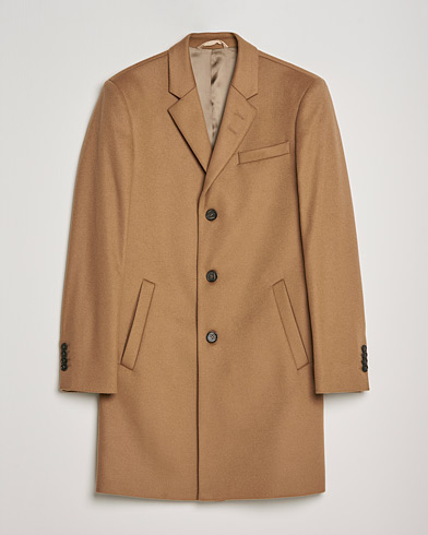 Men | Coats & Jackets | Tiger of Sweden | Cempsey Wool Cashmere Coat Dark Honey
