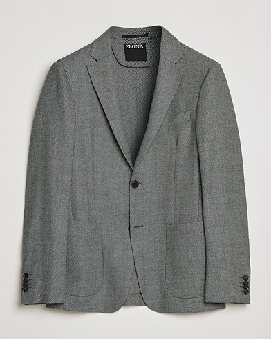Men |  | Zegna | Unconstructed Wool Blazer Light Grey