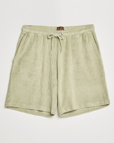 Men | Shorts | Stenströms | Towelling Cotton Shorts Olive