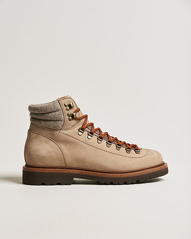 Men | Lace-up Boots | Brunello Cucinelli | Hiking Boot Stone Suede