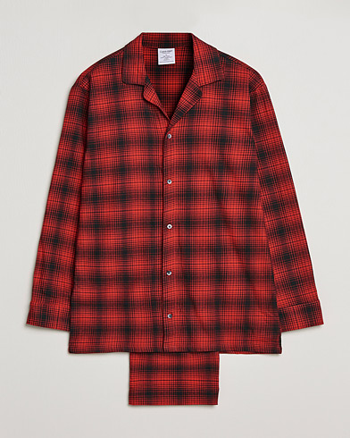 Men | Pyjamas & Robes | Calvin Klein | Cotton Checked Pyajama Set Red/Black