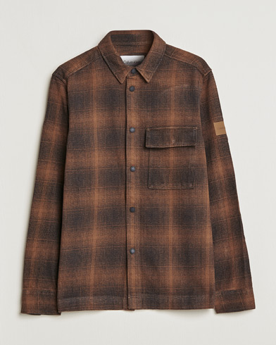 Men | An Overshirt Occasion | Calvin Klein | Blurred Checked Overshirt Chester Brown