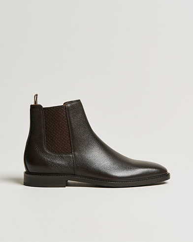 Men |  | BOSS BLACK | BOSS Lisbon Leather Chelsea Boots Dark Brown