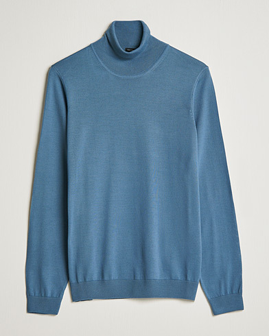 Men | Sweaters & Knitwear | BOSS | Musso Merino Polo Bright Blue