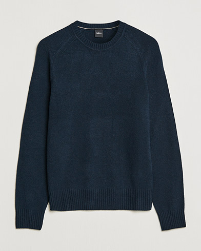 Men |  | BOSS | Lolive Knitted Sweater Dark Blue