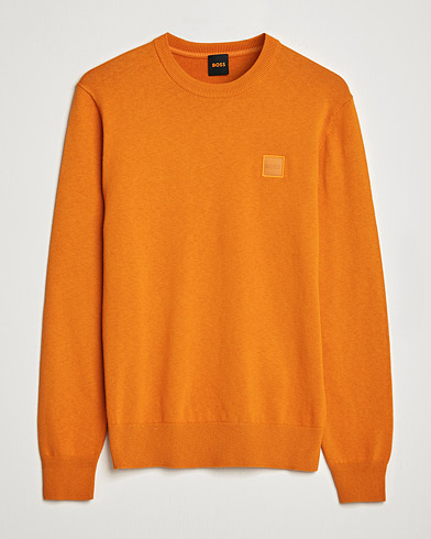 Men | Knitted Jumpers | BOSS Casual | Kanovano Knitted Sweater Open Orange