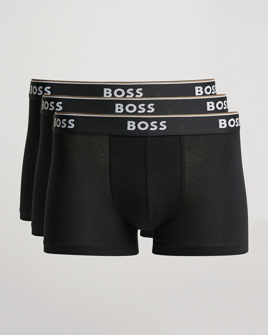 BOSS BLACK 3-Pack Trunk Boxer Shorts Black – Black