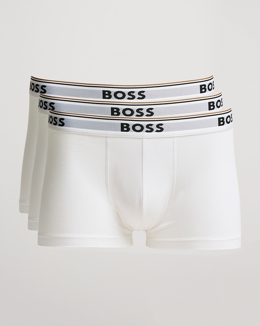 BOSS BLACK 3-Pack Trunk Boxer Shorts White – White