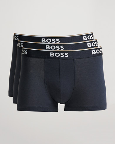 Men | Underwear | BOSS | 3-Pack Trunk Boxer Shorts Open Blue