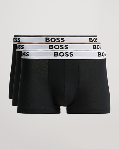 Men | BOSS BLACK | BOSS BLACK | 3-Pack Trunk Boxer Shorts Black/White