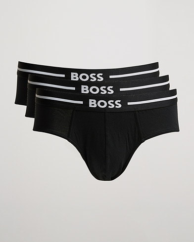 Men | Briefs | BOSS BLACK | 3-Pack Boxer Briefs Black