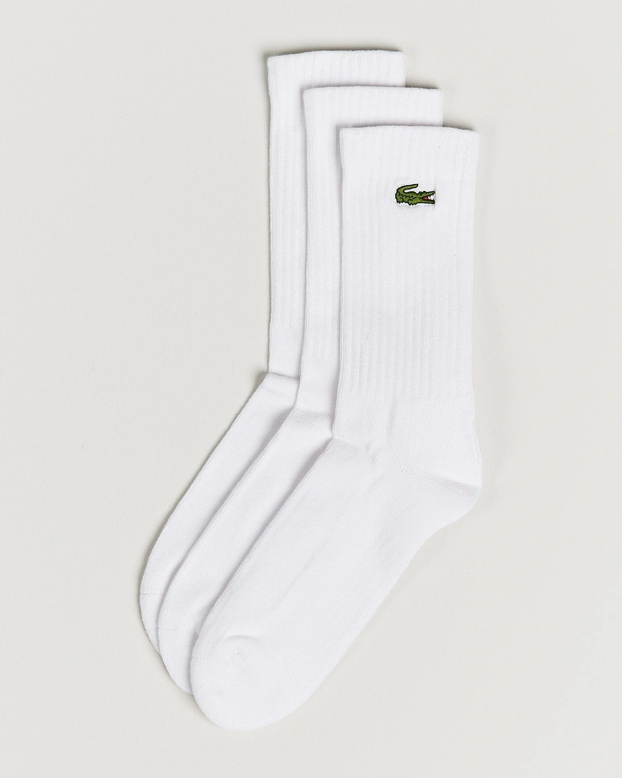Lacoste Sport 3-Pack Sport Socks White – White