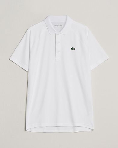 Men | Lacoste Sport | Lacoste Sport | Performance Ribbed Collar Polo White