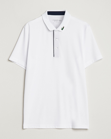 Men | Short Sleeve Polo Shirts | Lacoste Sport | Jersey Golf Polo White/Navy