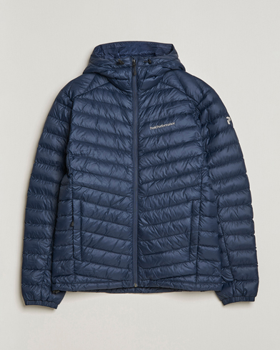 Men | Coats & Jackets | Peak Performance | Frost Liner Down Hooded Jacket  Blue Shadow