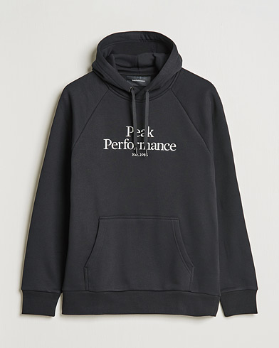 Men | Hooded Sweatshirts | Peak Performance | Original Logo Hoodie Black