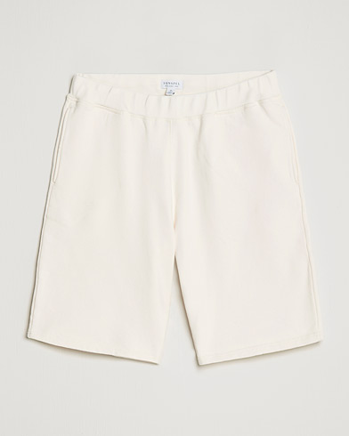 Men | Shorts | Sunspel | Loopback Shorts Archive White