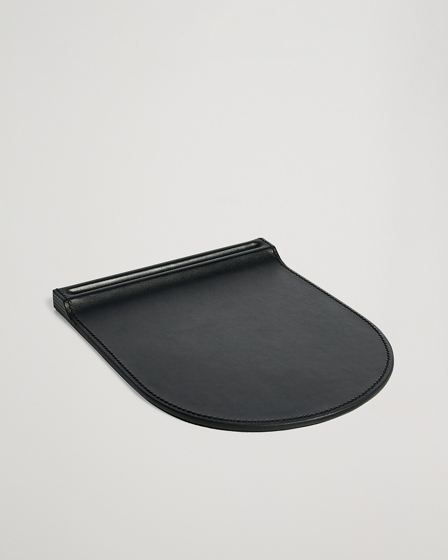 Ralph Lauren Home Brennan Leather Mouse Pad Black – Black
