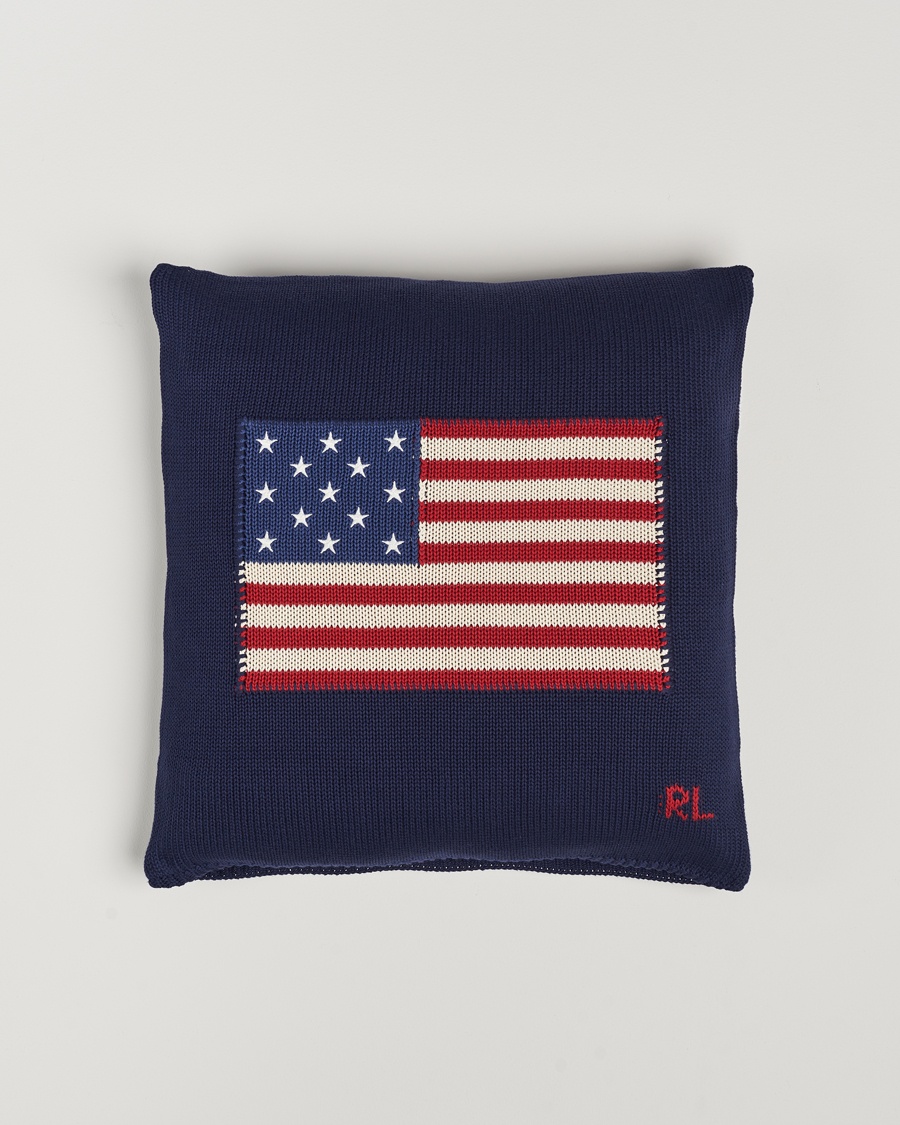 Ralph Lauren Home RL Flag 50x50 cm Throw Pillow Navy – Blue