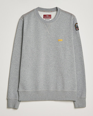 Men | Sweatshirts | Parajumpers | Basic Cotton Fleece Sweatshirt Silver Melange