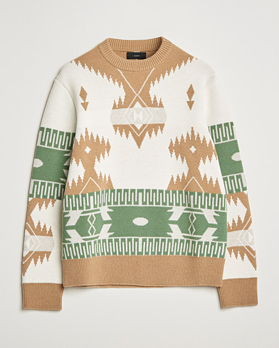 Men | Knitted Jumpers | Alanui | Icon Jacquard Sweater Off White