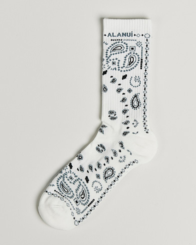 Men |  | Alanui | Bandana Printed Socks White