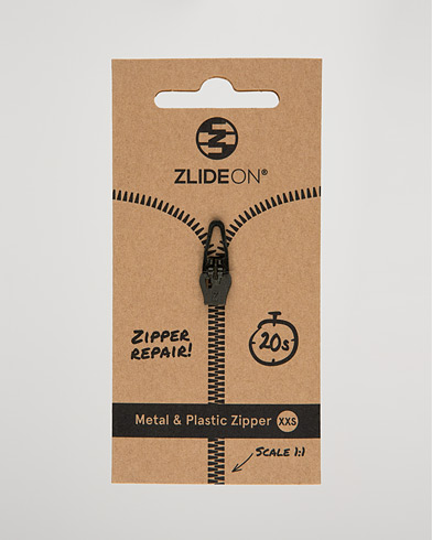 Men | Repair | ZlideOn | Normal  Plastic & Metal Zipper Black XXS 