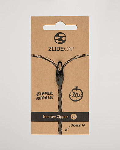 Men | Repair | ZlideOn | Narrow Zipper Black XS