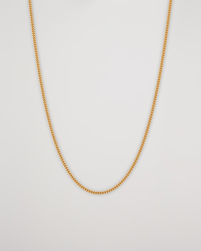 Men |  | Tom Wood | Curb Chain Slim Necklace Gold