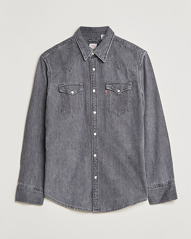 Men |  | Levi's | Barstow Western Standard Shirt Gray Stonewash
