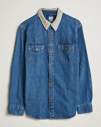 Men | American Heritage | Levi's | Relaxed Fit Western Shirt Blue Stone Wash