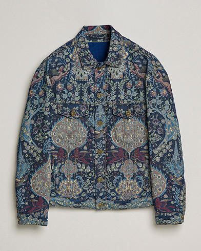 Men | Denim Jackets | Etro | Embroidered Denim Jacket Dark Blue