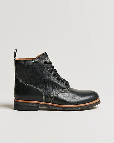 Men |  | Polo Ralph Lauren | RL Army Oiled Leather Boots Black