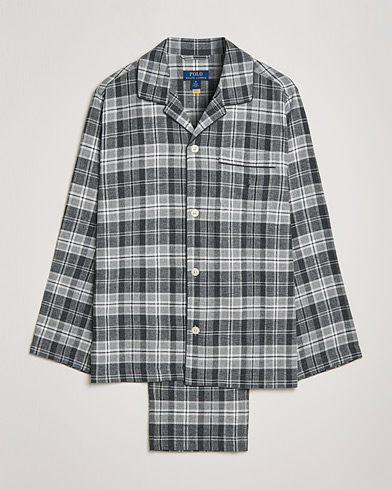 Men | Pyjamas | Polo Ralph Lauren | Checked Flannel Pyjama Set Grey Heather
