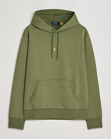 Men | Sweaters & Knitwear | Polo Ralph Lauren | Double Knit Logo Hoodie Army Olive