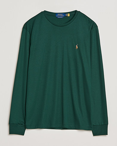 Men | Long Sleeve T-shirts | Polo Ralph Lauren | Luxury Pima Cotton Long Sleeve Tee College Green