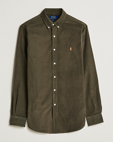 Men | Sale: 30% Off | Polo Ralph Lauren | Slim Fit Corduroy Shirt Defender Green