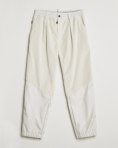 Men | Drawstring Trousers | Moncler Grenoble | Stretch Corduroy Pants Off White